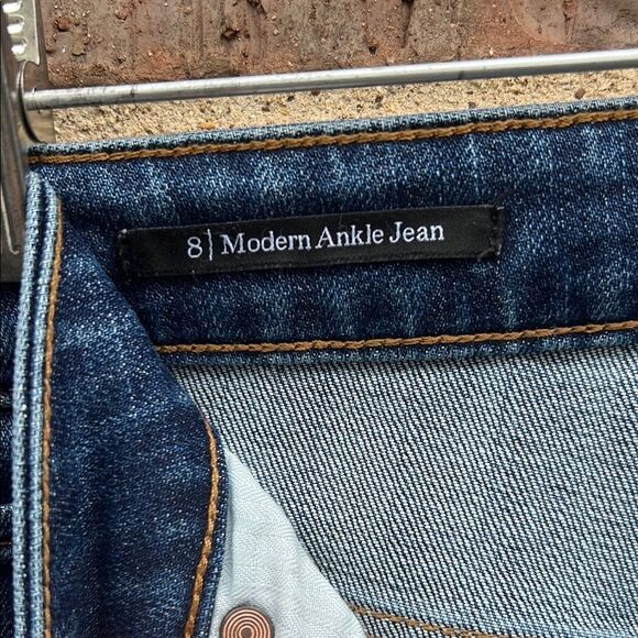 Talbots Women’s Modern Ankle Blue Straight Leg Jeans High Waist Copper Felt Fall - Picture 4 of 16